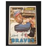 1967 Topps Hank Aaron Card #250 Braves HOF 'er
