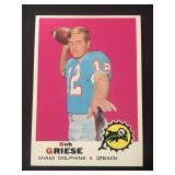 1969 Topps Bob Griese Card #161 HOF Dolphins