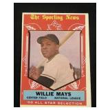 1959 Topps Willie Mays All-Star #563 HOF 'er