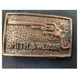 Solid Brass Smith & Wesson Belt Buckle