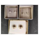 Lot of 3 Pierced Earrings