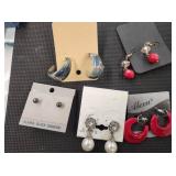 Lot of 5 Pierced Earring Sets
