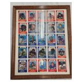 Vintage Framed Football Cards