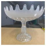 Frosted Glass Centerpiece Dish