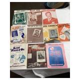 Lot of 10 Vintage Sheet Music