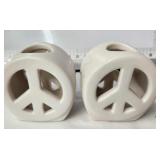 Partylite Peace Candle Holders