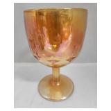 Carnival Glass Goblet