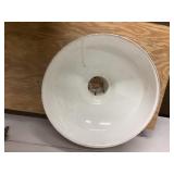 Vintage White Metal Lamp Shade