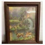 Buck & Doe Picture in Frame