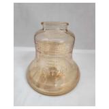 Vintage Liberty Bell Glass Bank