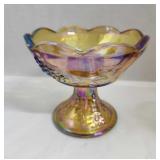 Vintage Carnival Glass Candle Holder