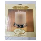 India House Brass Swirl Candle Holder