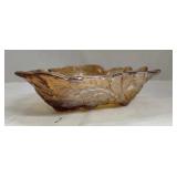 Vintage Amber Glass Dish