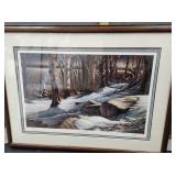 Very Nice Framed Terry Redlin Boulder Ridge Print