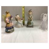 Lot of 4 Angel Figurines ( One is Lefton)