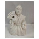 White Samurai Tiki Mug (hole is for a straw)