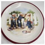 Fantasy Stoneware Plate Painting Fence