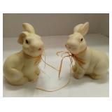 Pair of Bunny Figurines