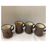 Set of 4 Vintage Coffe Mugs (Continental