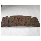 1931 Rusted License Plate
