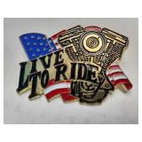Live to Ride Motorcycle Pin
