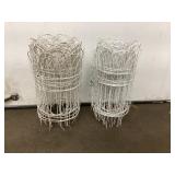 Set of 2 White Fencing