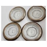Vintage Silverplate Coasters (Set of 4)