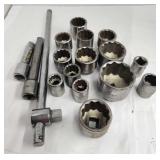 Large Craftsman Sockets/Extensions/Bar