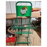 Quaker State Oil Display Metal Rack