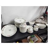 Pfaltzgraff Snow Village Set Plates Bowls Cups
