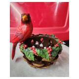 Cardinal Candle Holder