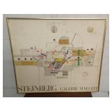 Signed 1970 Steinberg  Print Some Water Damage