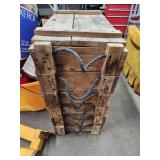 Large Wood Crate with Rope Handles