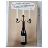 Triple Wine Bottle Candelabra