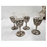 Vintage Caged Cordial Cups