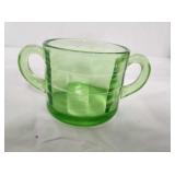 Uranium Glass Sugar Container