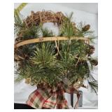 Light up Wreath Hanging Basket