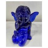Cobalt Blue Angel Candle Holder