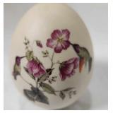 Hand Painted Birds/Flowers Egg