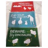 Tin Chicken Signs