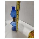 Vintage  Blue Oil Lamp