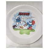Vintage Smurf Plate