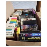 Large Box of VHS Tapes
