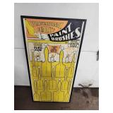 Vintage GLOBEMASTER Paint Brushes DISPLAY Board