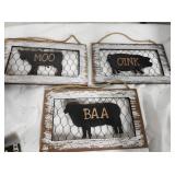 Farm Animal Wall Hangings
