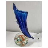 Vintage Paperweight Lenwile Artglass Vase