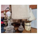 Lot of 6 Vintage Lamps