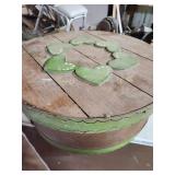 Round Wood Storage Container