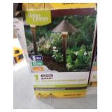 Hooded led path way light and spotlight