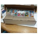 Box of 1989 baseball cards